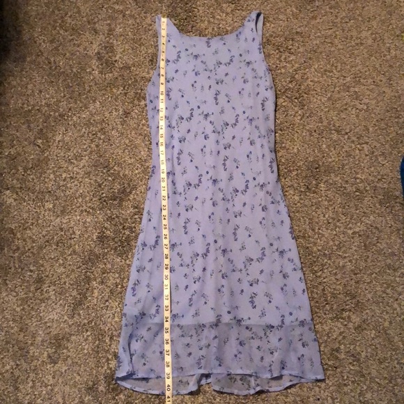 Pale Blue Floral Dress - Picture 2 of 4